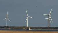 River Tees Pilot & wind turbines, Seaton Snook, County Durham - January 2026