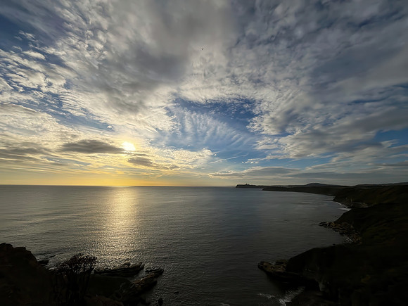Scarborough Castle viewed distantly from the north - October 2026